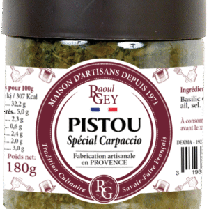 SAUCE AU PISTOU SPÉCIAL CARPACCIO 190GR