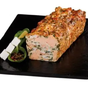 TERRINE DORÉE AU FOUR FLORENTINE DE SAUMON AUX ÉPINARDS 1KG