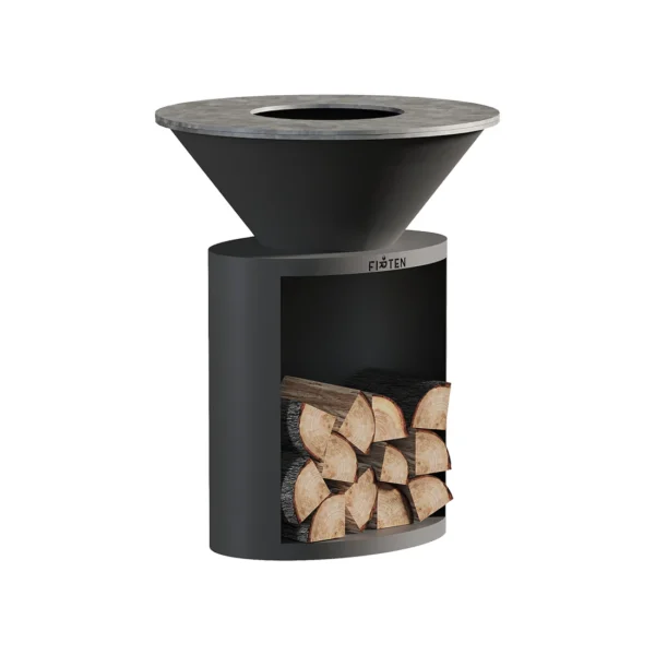Brasero Plancha Ellipse 80 Noir – Image 3