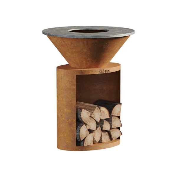 Brasero Ellipse 80 Corten – Image 3