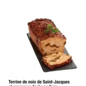 TERRINE AUX NOIX DE SAINT-JACQUES ET PRUNEAUX DORÉE AU FOUR 1KG